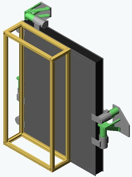 laser bench mounting configuration